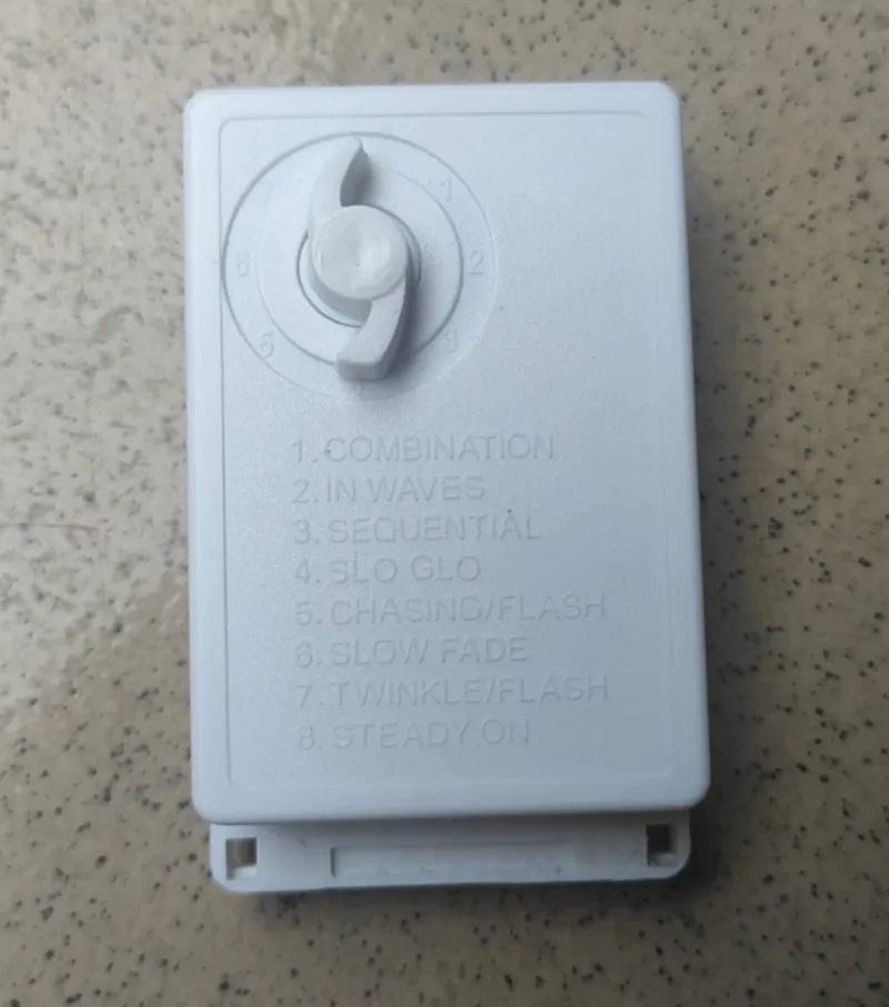 

MEMEOKON 5pcs LED string 8 Modes lights twinkle Dimmer Flexible Strip Ribbon lighting Replica switch Adjustable Knob Controller