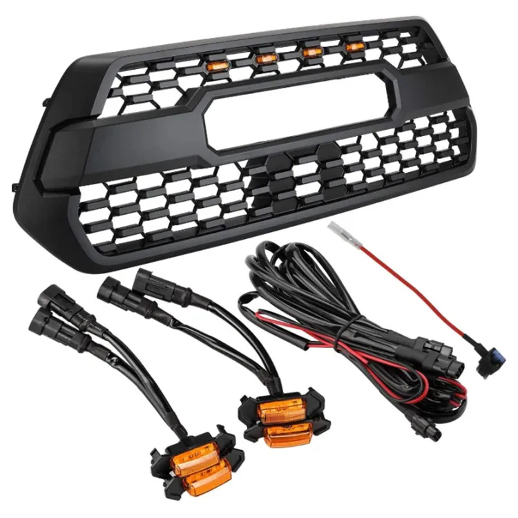 

Car Grills with Led Amber Lights Pickup Truck Front Grille For Tacoma 2016 - 2020