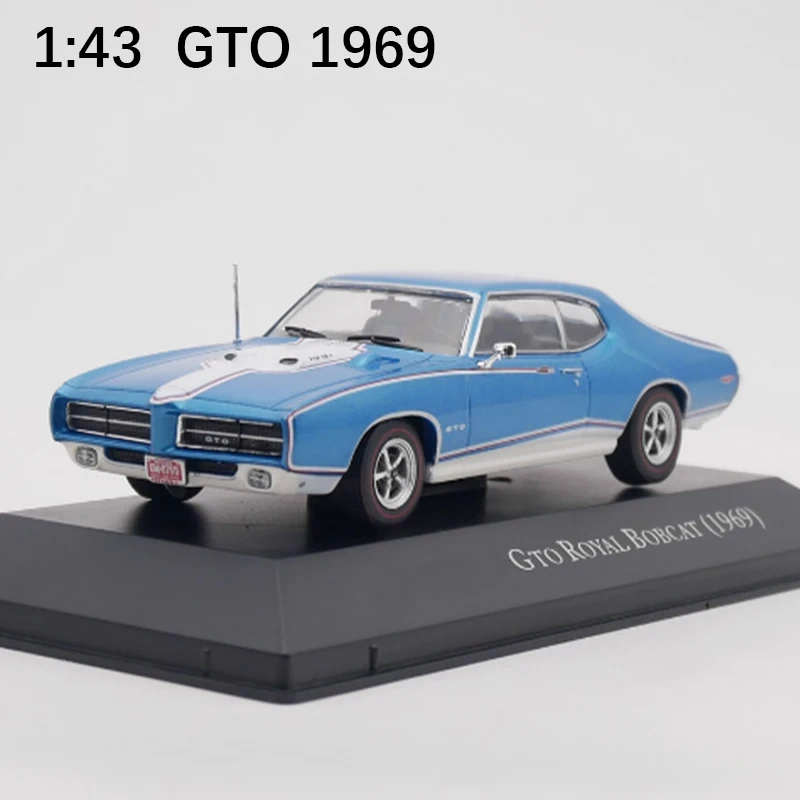 

Литой под давлением оригинальный масштаб 1:43 1969 GTO модель из сплава, имитация классического украшения, хобби, сувениры, коллекция подарков, статический дисплей