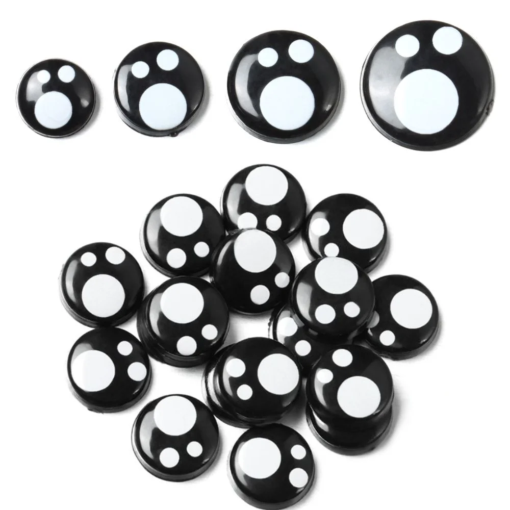 20/40Pcs Cartoon Black Plastic Safety Eyes For Bears Needle Felting Animals Puppet Crafts Kids DIY Plush Toy Dolls Accessories