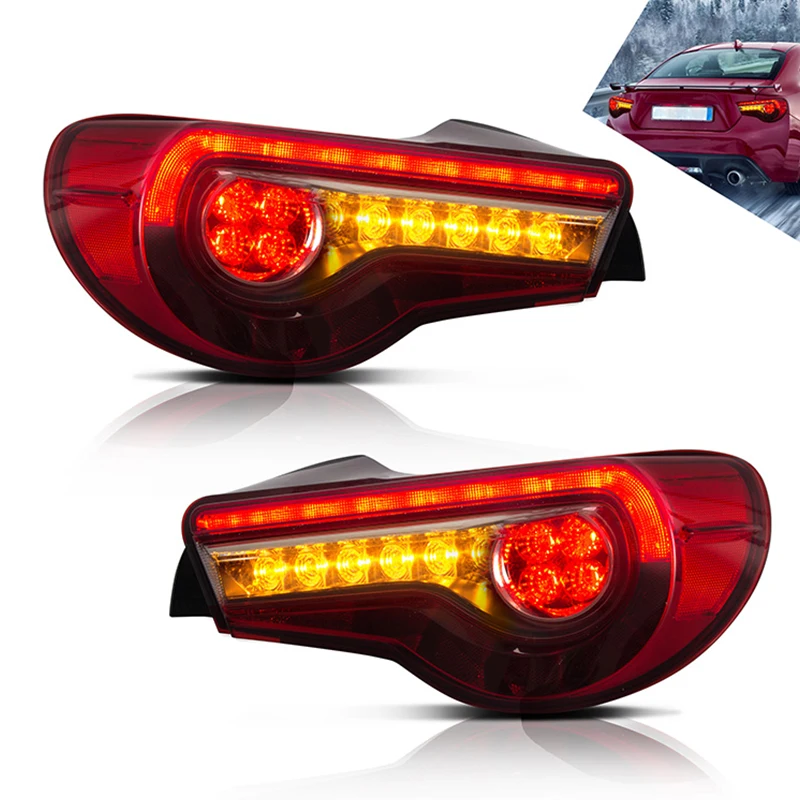 Tail Lights For Subaru BRZ Toyota 86 2012-UP 2013-2015 TT-ABC LED DRL Car Taillight Assembly Signal Auto Accessories Lamp