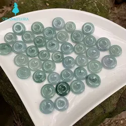 Natural Burma Jade Doughnut Pendant Necklace Myanmar Jade Jadeite High-End Gift Hand Carved Women Fine Gemstone Green