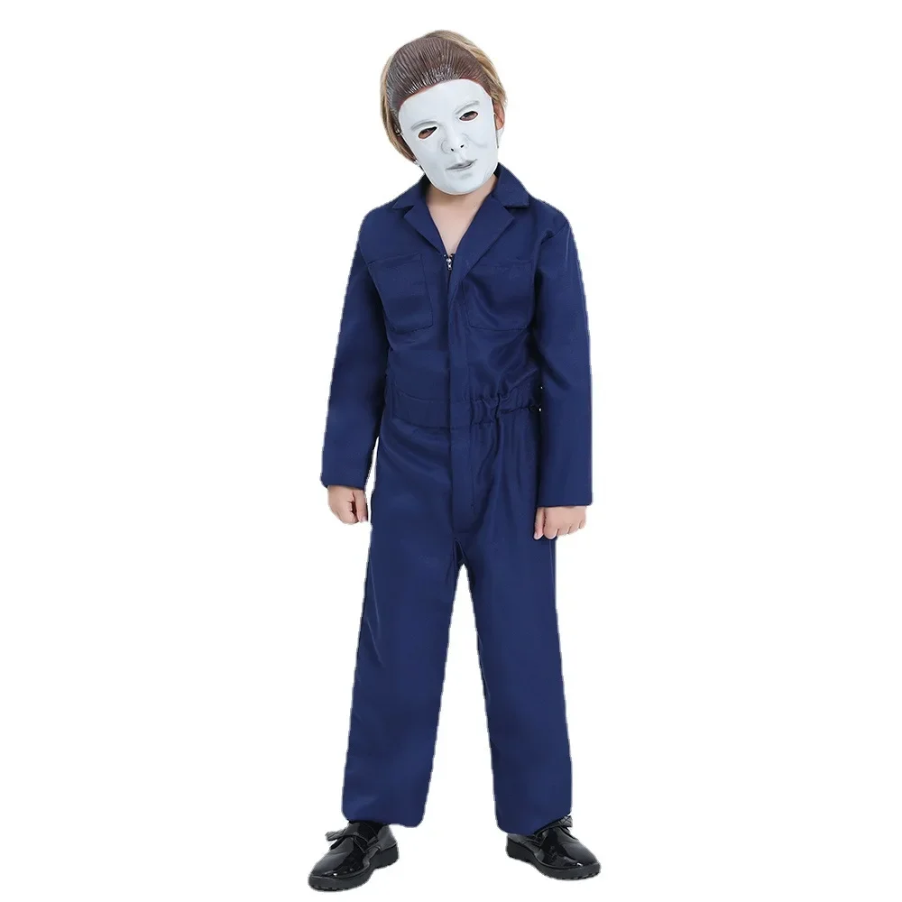 Children Michael Myers Costume Cosplay Movie Halloween Character Uniform With Masks For Kids Party Cos Suit for Boys Girls