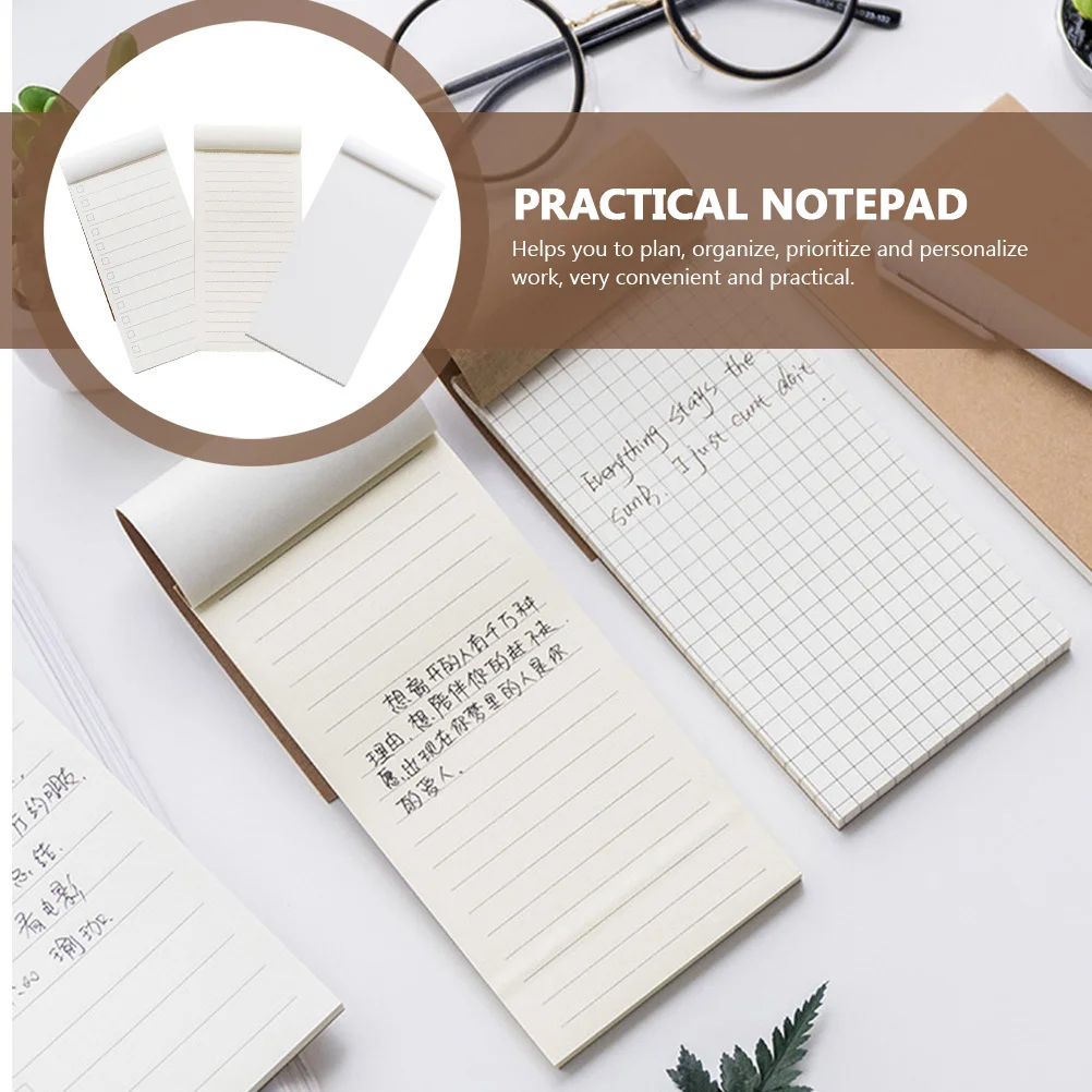 15Pcs Daily Planner Notepad Task List Notebook High Durability Tear Off Writing Pads Smooth Flat Paper for Office School