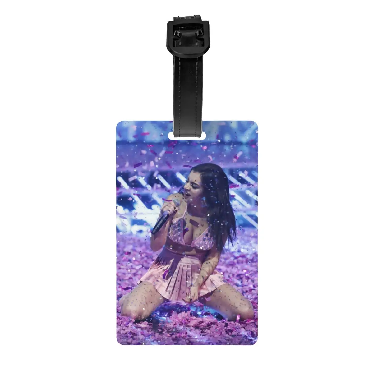 Etiquetas de bagagem personalizadas C-Charli XCX Etiquetas de bagagem personalizadas do cantor britânico Capa de privacidade Cartão de identificação com nome