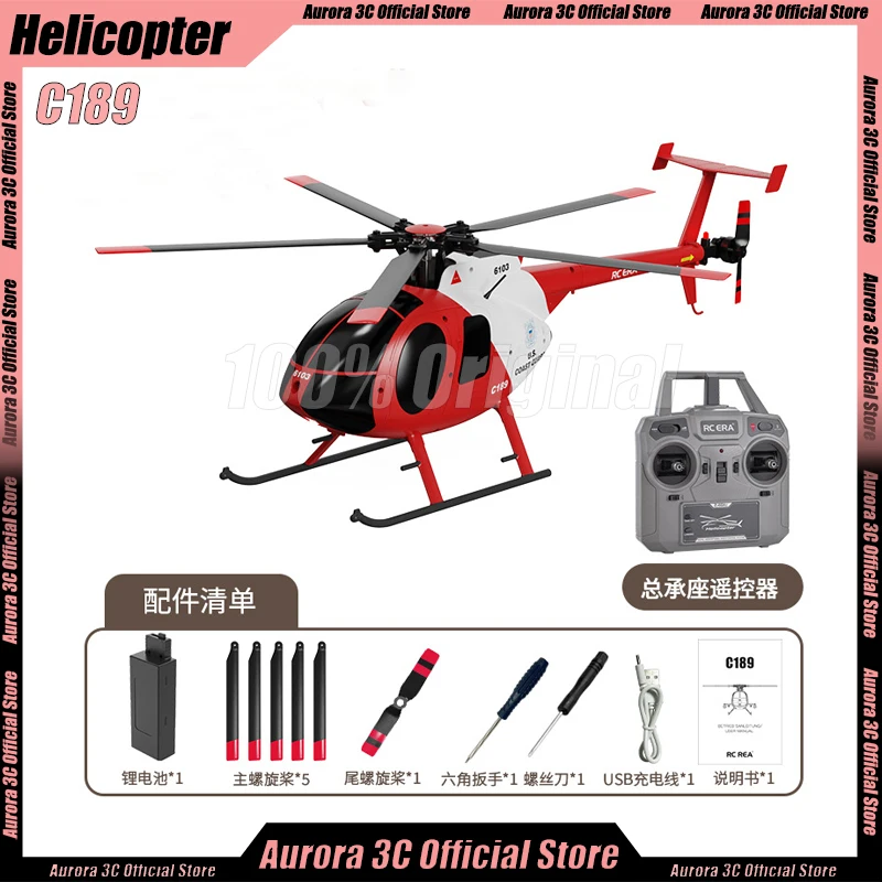 

C189 Remote Control Helicopter Bird 1:28 Rc Era Tusk Md500 Dual Brushless Simulated Aerial Model 6-Axis Gyro Xmas Kid Toys Gifts