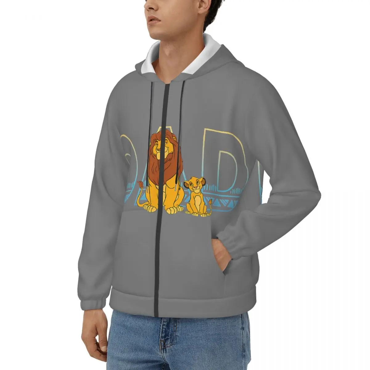 Men Lion King Hoodie Disney The Lion King Film Tops Vintage Hoodies Winter Clothing