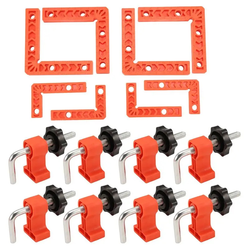 LICE-1 Set Positioning Squares Right Angle Clamp With Clamp Corner Clamps Woodworking Tool For Pictures Frames