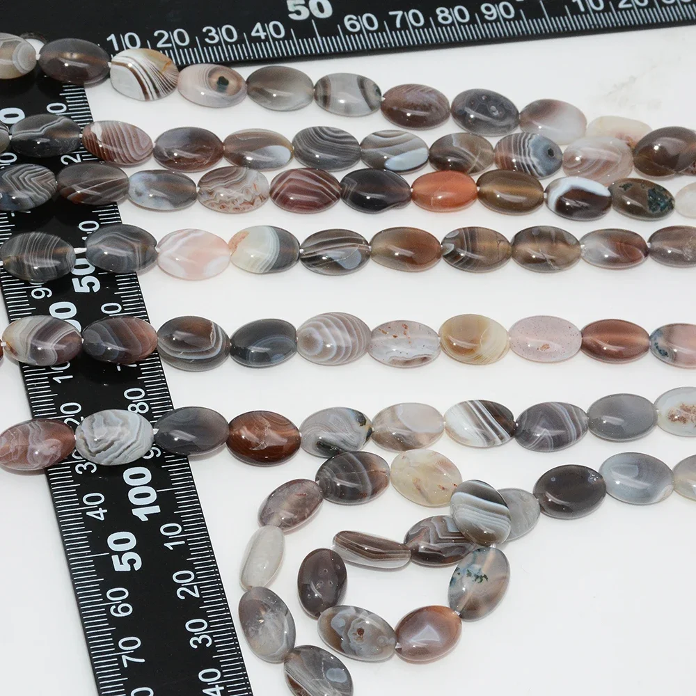 Natural Botswana Agate Oval Beads 10x14mm，With Defect