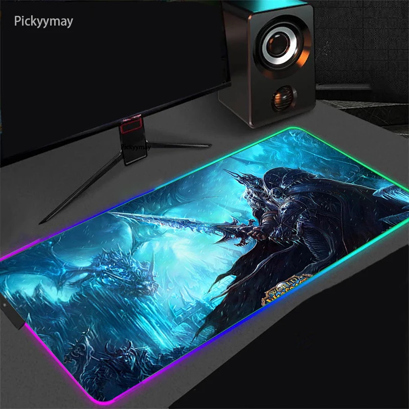 

World Of Warcraft Large Mouse Pad Gaming Accessories RGB Mouse Mat PC Laptop Antislip Gamer Mousepad Keyboard Pad Desk Mats WOW