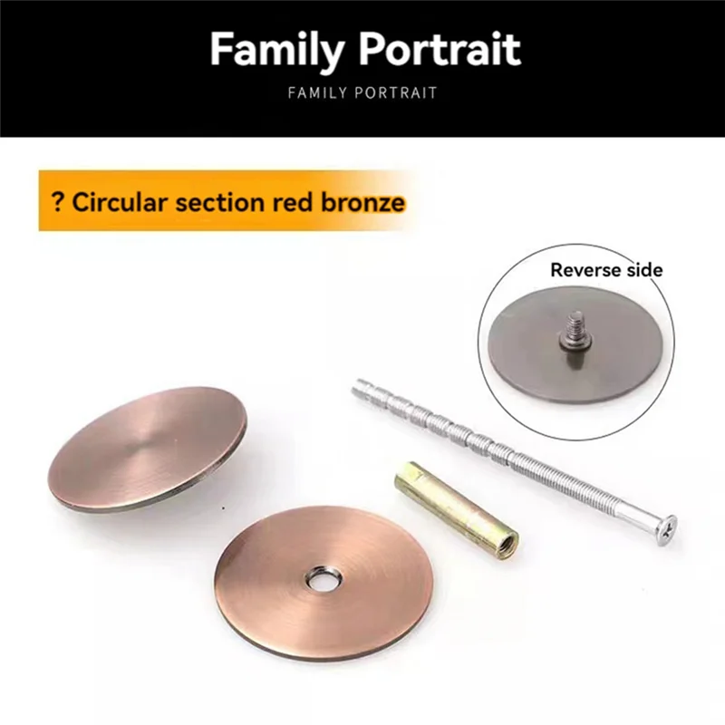 

B-Est 2 шт., крышка дверного отверстия, наполнительная пластина для дверных отверстий, пластина для дверной ручки из нержавеющей стали, увеличение домашней безопасности на входной двери