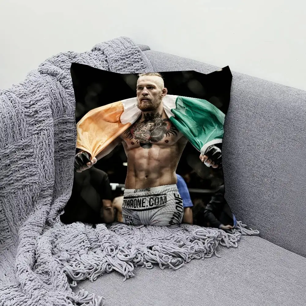 

C-Conor M-McGregor Boxer 30x30cm 45x45cm Pillow Case Decor Protective Covers Comfortable Soft For Sofa Living Room Home Office