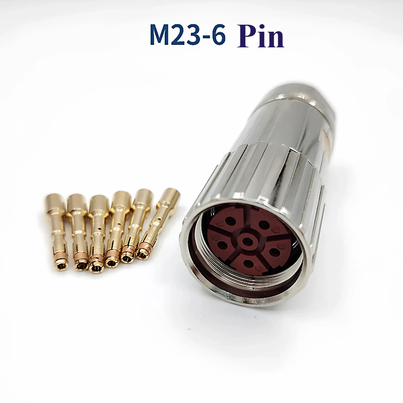 Connector M23 Compatible S120 Servo Power Motor Power Cord 6 Pins 8 Pins Connector 0LU00
