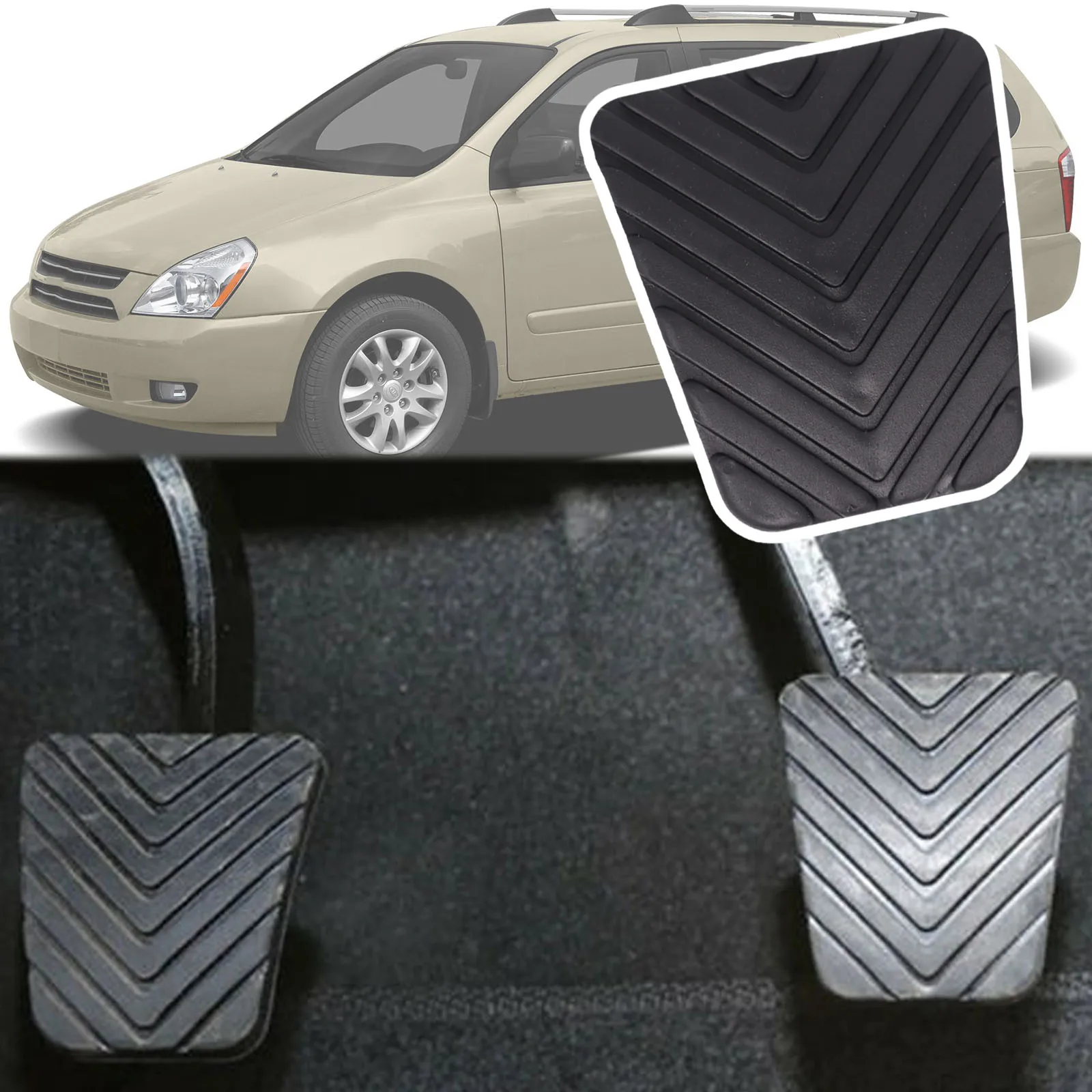 Car Brake Clutch Foot Pedal Pad Cover For Kia Grand Sedona Carnival VQ YP 2010 2011 2012 2013 2014 2015 2016 Hyundai Entourage