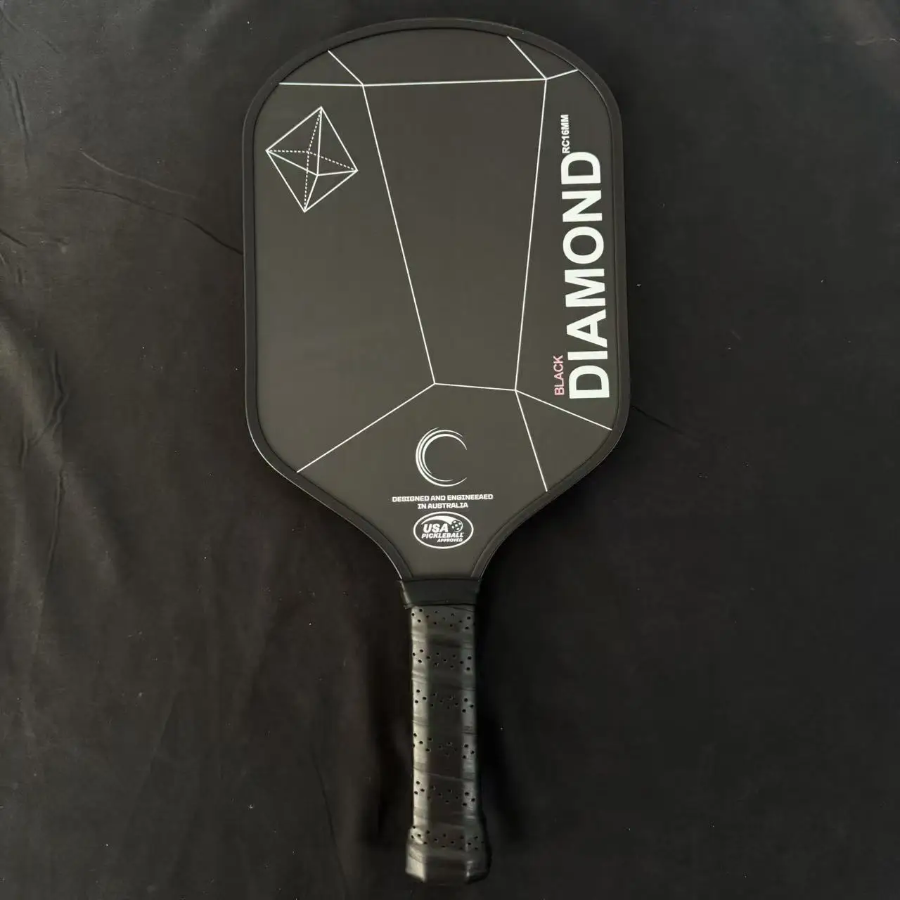 Bild 6: Double Black Diamond 16mm Pickleball-Schläger, T700 Carbonfaser Schwarze Matte Oberfläche, Gute Spin-Performance