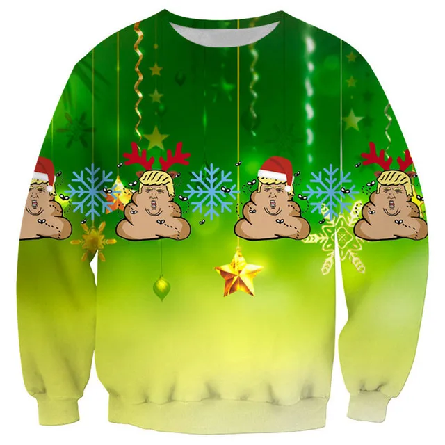 Lustige Gefälschte Weihnachten Pullover Unisex Männer Frauen Hässliche Weihnachten Pullover Für Ferien Santa Elf Pullover Herbst Winter Weihnachten