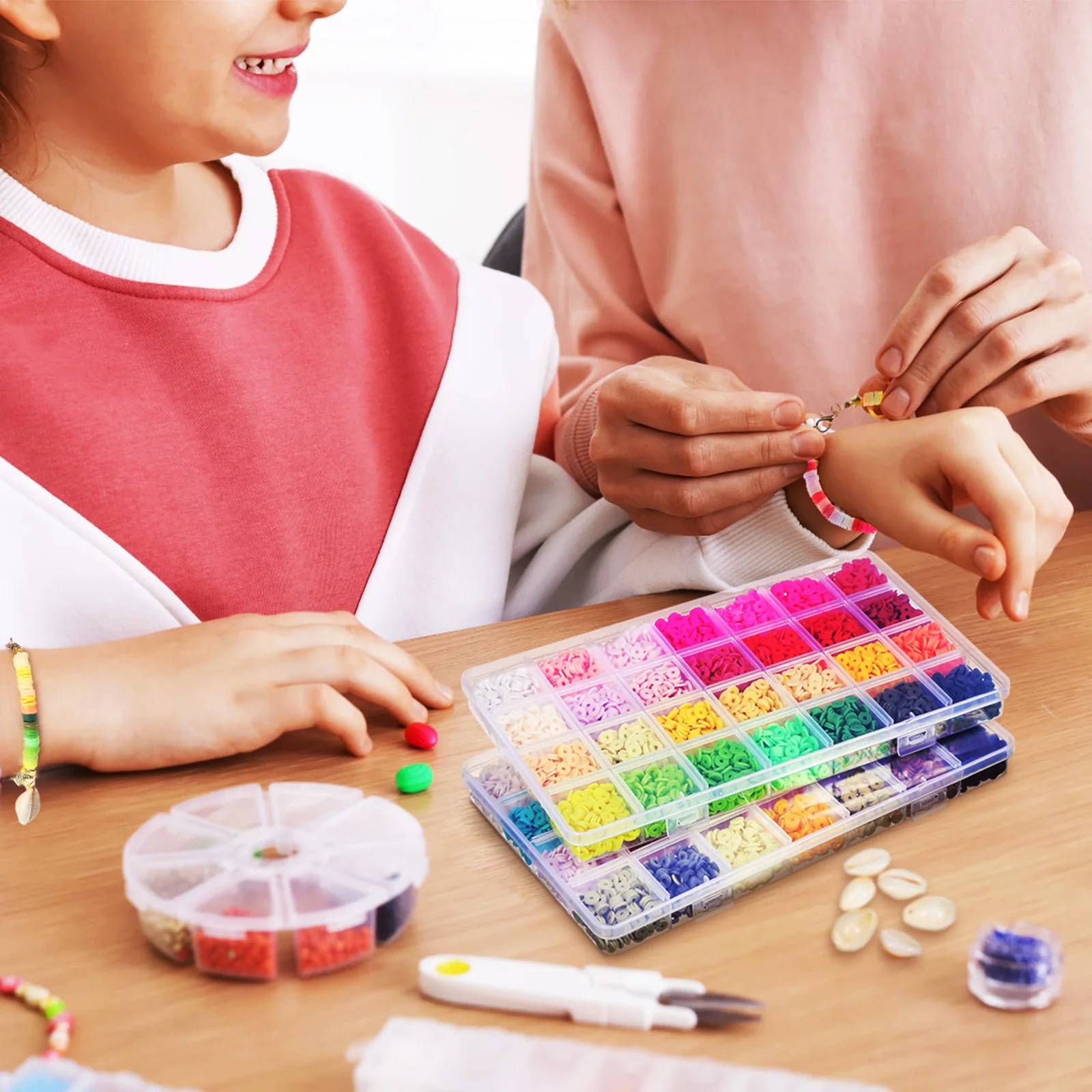 

1Set Jewelry Making Kit Clay Beads Bracelet Necklace Spacer Beads Accessories DIY Craft Supplies Jewelry Making Kit