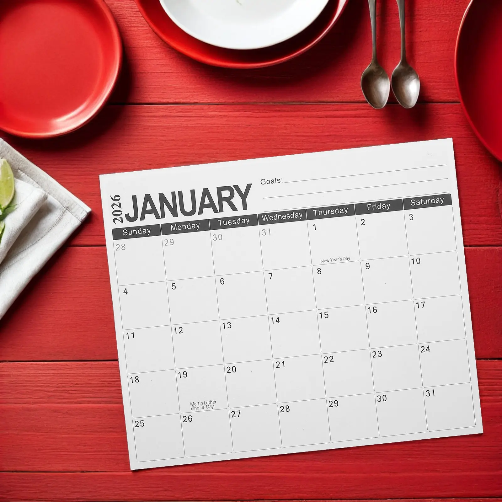 

Fridge Magnet Planner 2026 to 2027 18-Month English Monthly Calendar Refrigerator Wall Calendar for Family Kitchen Organization