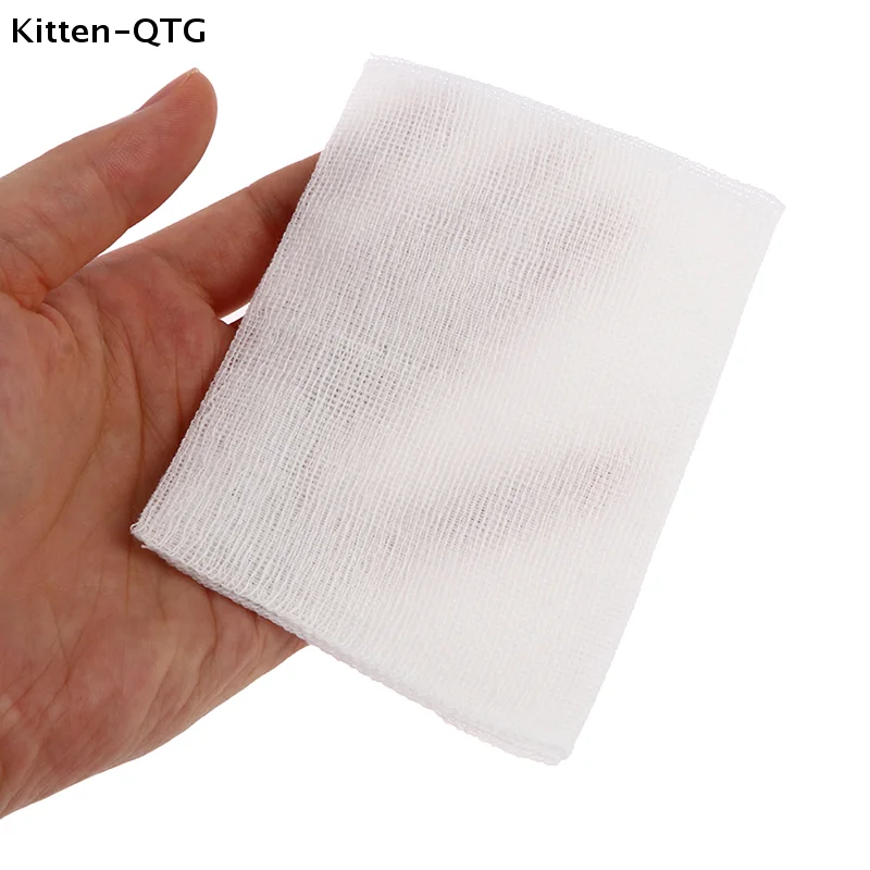 10Pcs/pack Gauze Pad Cotton First Aid Kit Waterproof Wound Dressing Sterile Size: 8*10cm