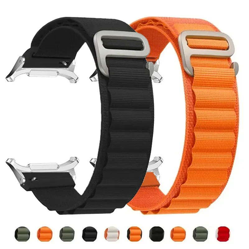 Alpine Loop สําหรับ Samsung Galaxy Watch 7 Ultra สาย 47 มม.อุปกรณ์เสริมกีฬาสร้อยข้อมือไนลอน correa Galaxy watch ultra band 47 มม.