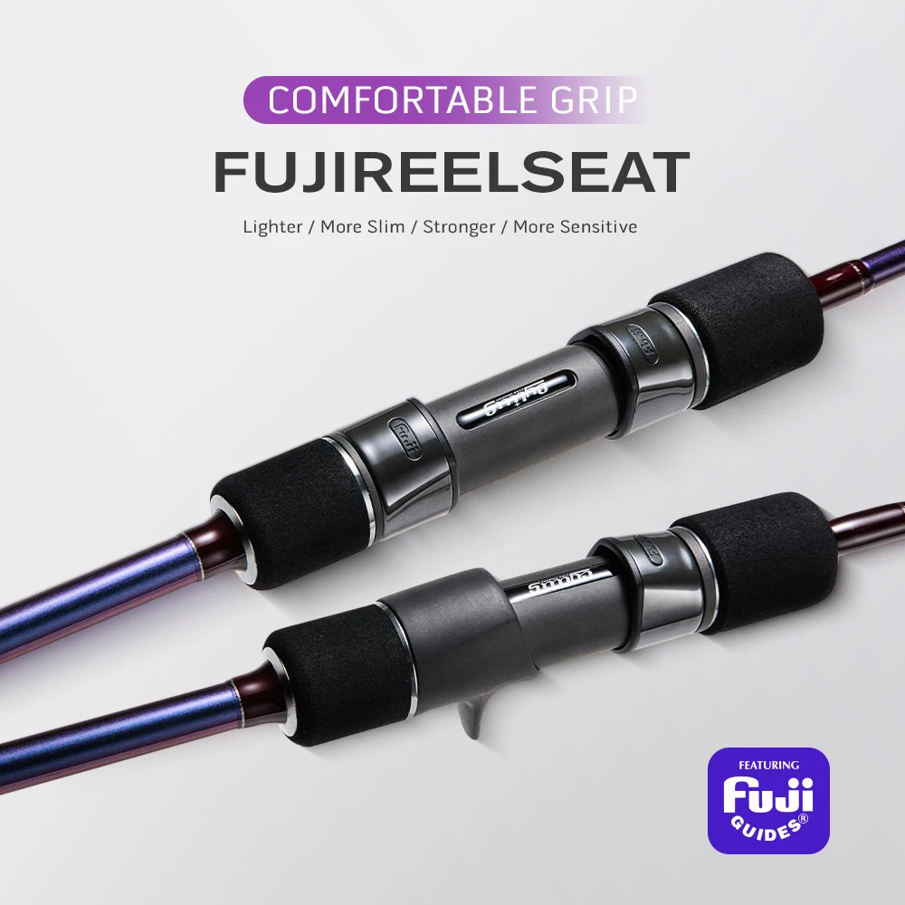 CYLIUS المحيط روز ضوء البحر بطيئة القفز الصيد رود 1.85/1.88 متر 2 قسم فوجي حلقة 30T + 24T ألياف الكربون Baicasting الغزل قضيب