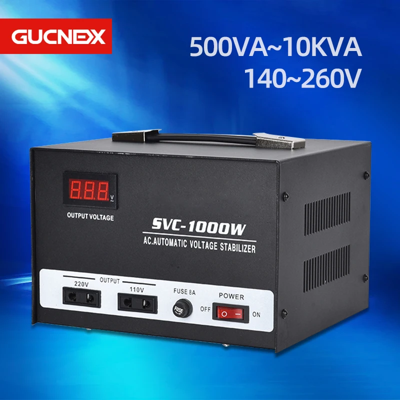 1000Va For Air Conditioner Automatic Voltage Stabilizers Household Stabilizer Digital Display Voltage Regulators