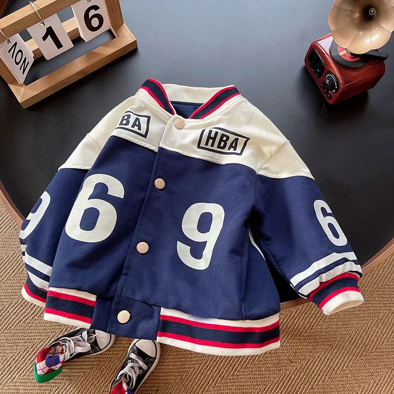 New Spring Autumn Baby Girls Boys Clothes Children Cotton Cartoon Jacket Toddler Fashion Baseball Jacket Infant Kids Sportswear