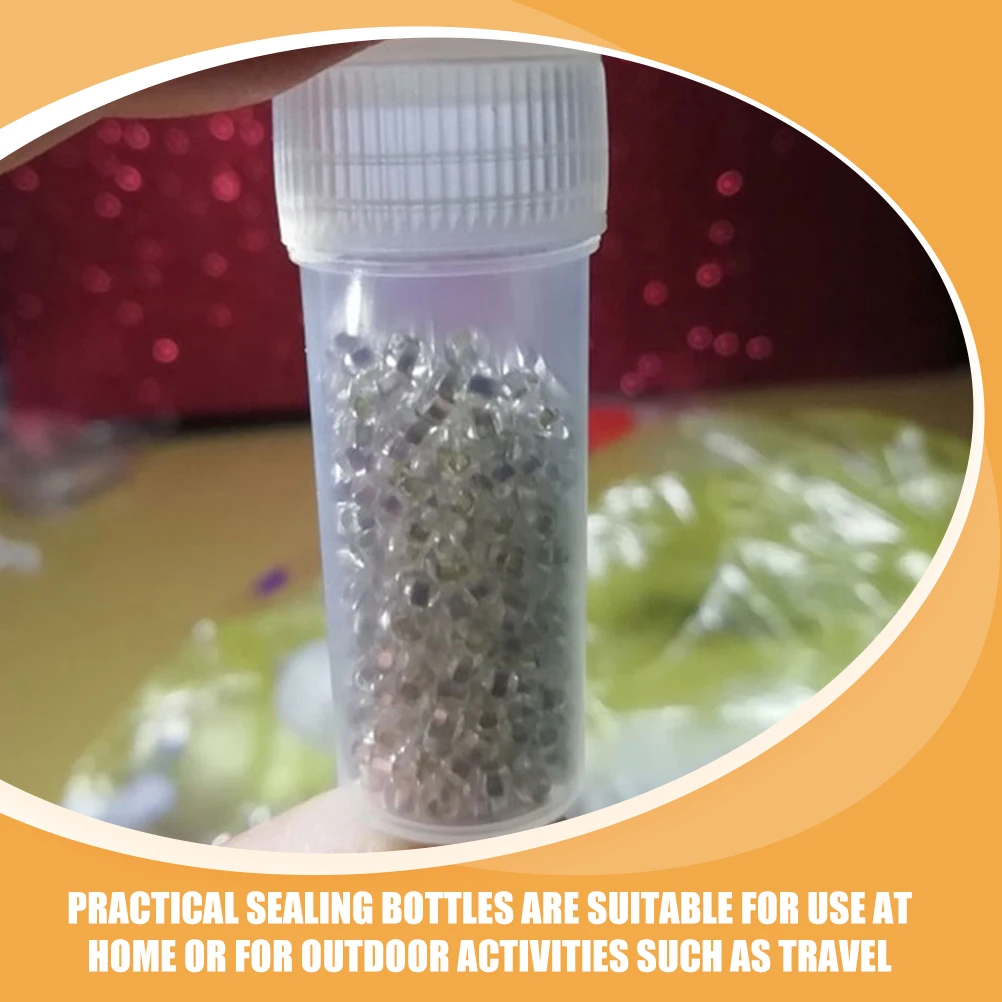 

100 Pcs Bottled Powder Container Sealing Empty Bottles Plastic Mini Storage with Cover Cap Pp Travel Sample Small