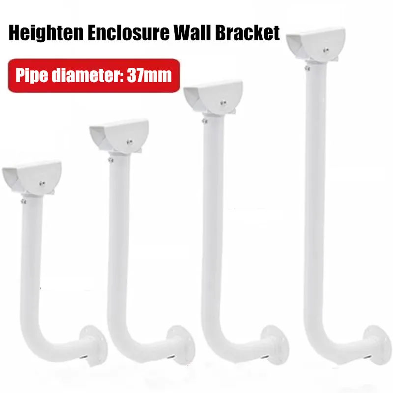 White Lengthen Heighten Security Surveillance CCTV Camera Stand Adjustable Wall Mount Bracket Indoor Outdoor Camera Holder Stand