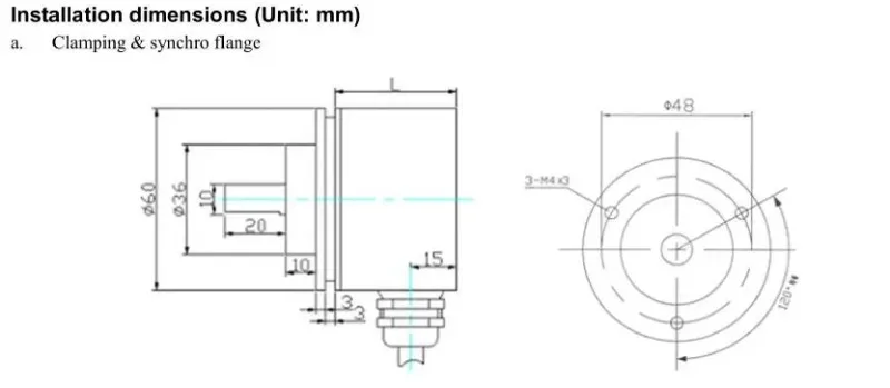 Multi Turn Absolute Rotary Encoder CAX60 12Bits 64 256 4096 Turns RS485 0-10V Dual Output Industrial Position Measurement
