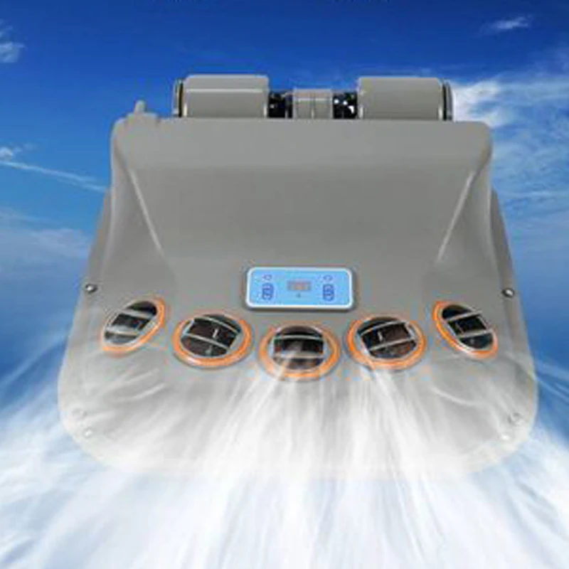 12v Small Cab Air Cooling Battery Driven Dc Air Conditioning System Parking Air Conditioner For Truck/crane