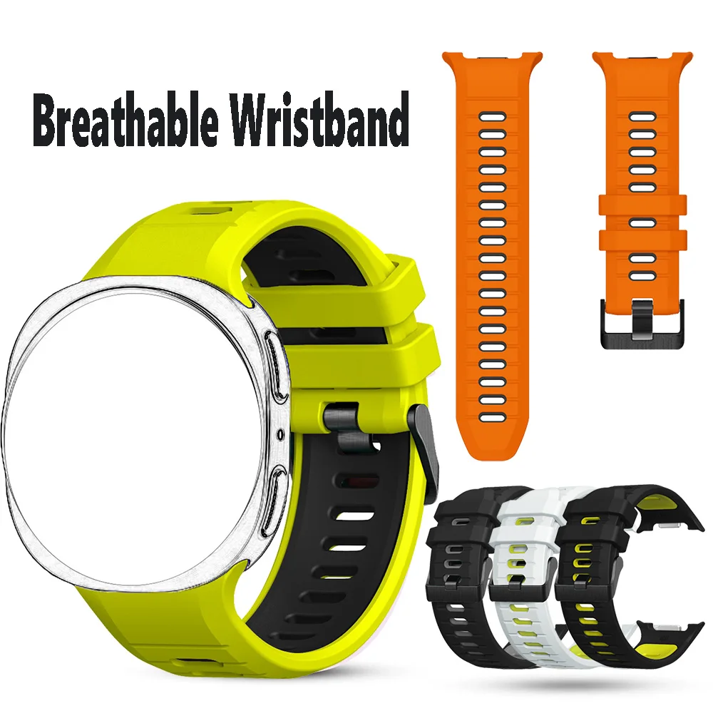 Herren-Fitness-Armband, Silikon-Uhrenzubehör für Samsung Galaxy Watch 8 40 44 mm/8 Classic 46 mm Damen-Sportuhrenarmband