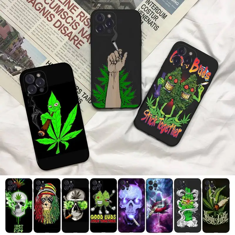 Art high weed Case Phone Case For iPhone 8 7 6 6S Plus X SE 2020 XR XS 14 11 12 13 Mini Pro Max Mobile Case