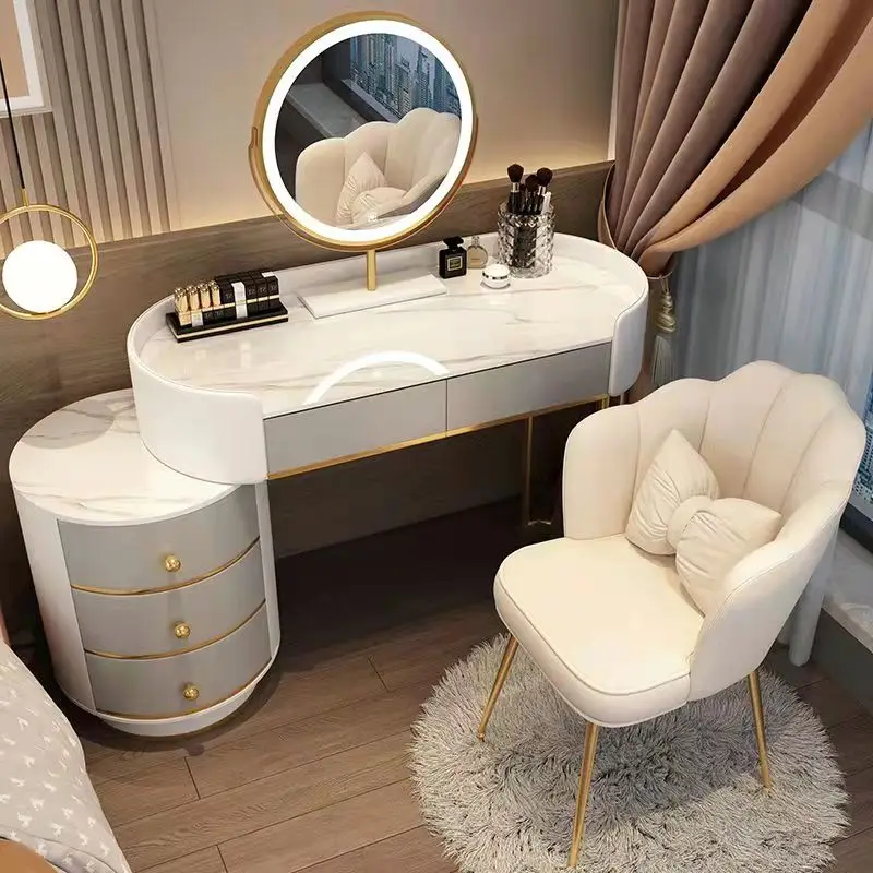 

Bedroom Nordic Vanity Table Simplicity Space Saving Vanity Table Set Design Storage Drawers Meuble Chambre New Bedroom Furniture