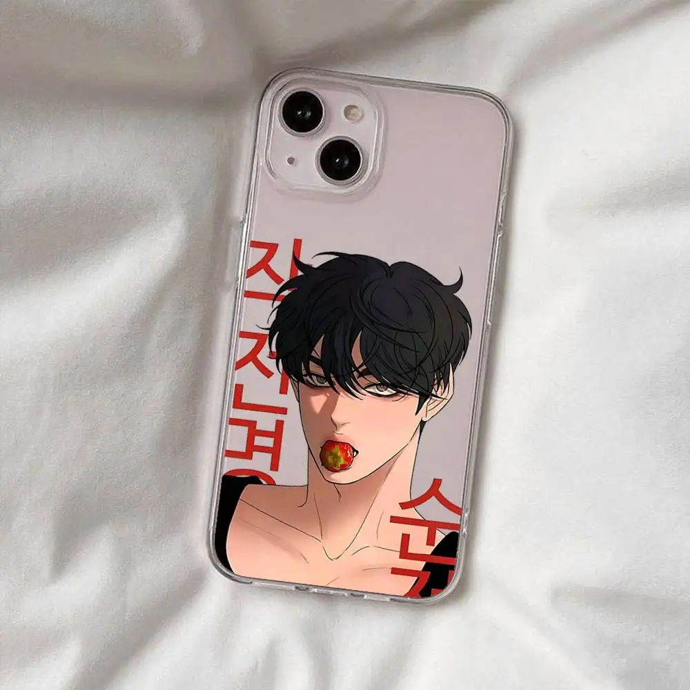 حافظة هاتف Operation True Love شفافة لهاتف آيفون 16 15 11 13pro Max 14Plus X Xr Xs Max 12 mini - غطاء شفاف