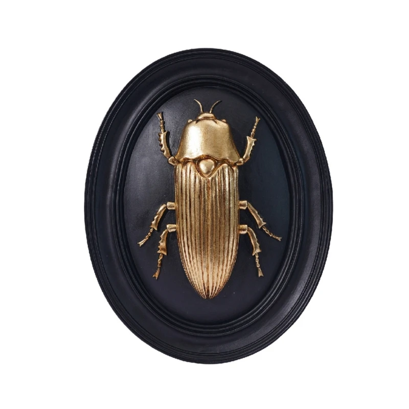 Insect Oval Wall Art Decors Embossed Plaque for Interior Styling, Housewarmings JOMD