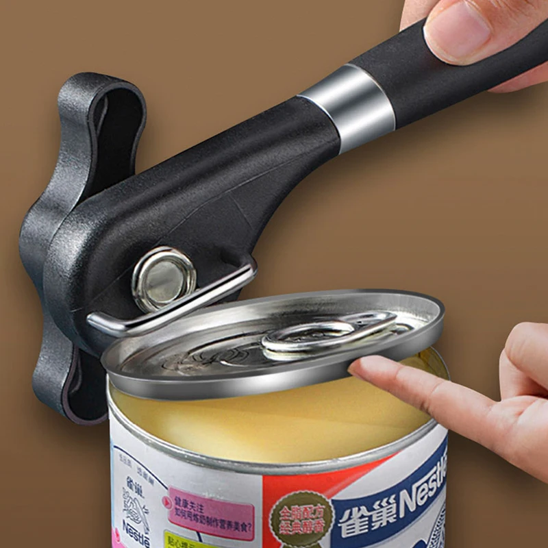 

1pcs Stainless Steel Manual Can Can Openers Monolever Side Open Cover Can Openercan opener Labor-Saving Bottle Opener
