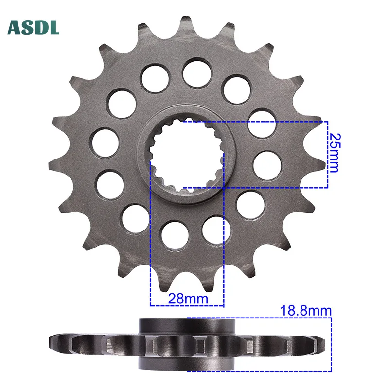 525 19T 20T Motorcycle Front Sprocket for BMW F800R 2019-2020 F800 R K73 2009-2018 Moto 20CrMnTi Gear Wheel 525Chain 19 20 Teeth
