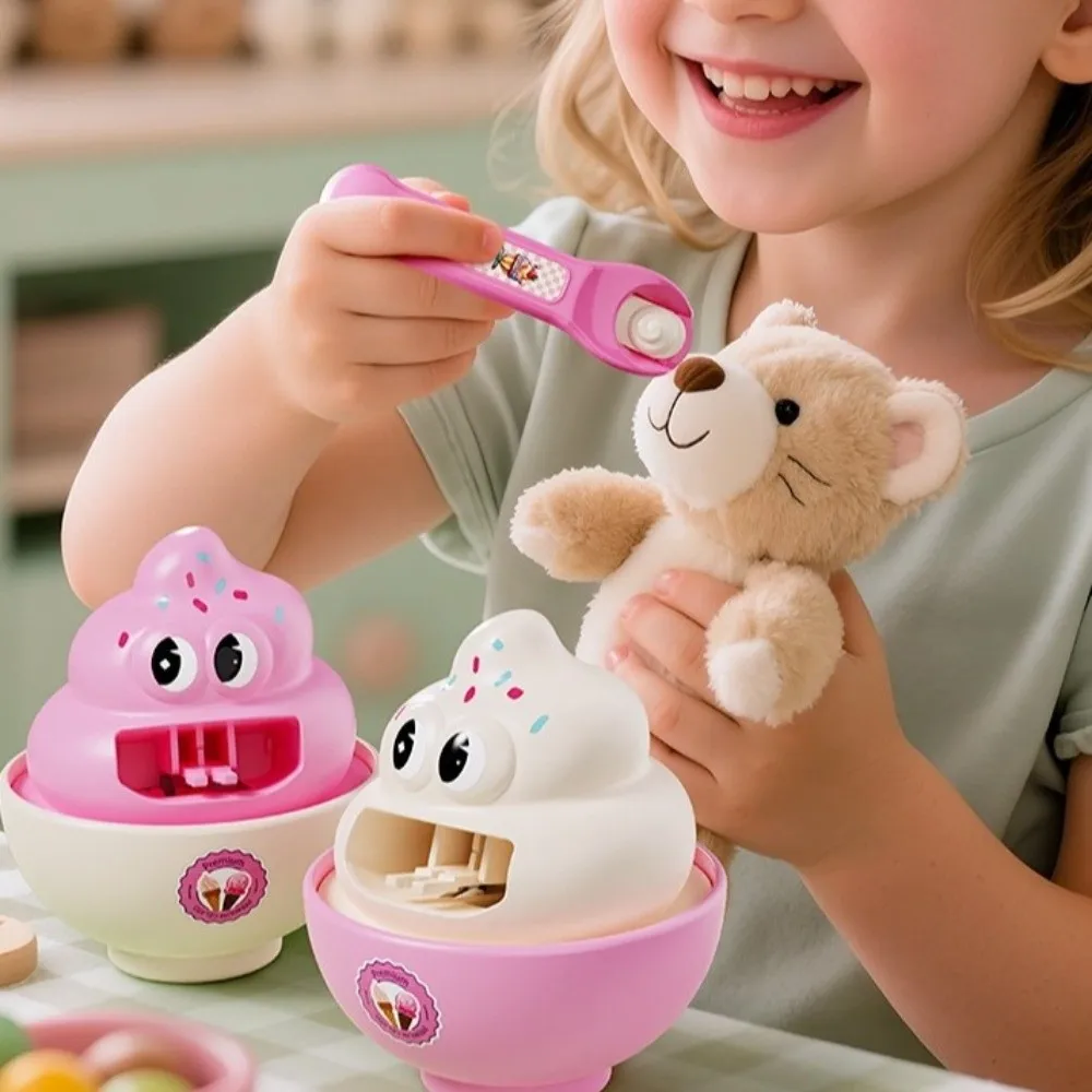 Simulação brinquedo de alimentação de alimentos japonês brinquedo de educação precoce com efeitos sonoros pudim brinquedo de alimentação recurso de dramatização