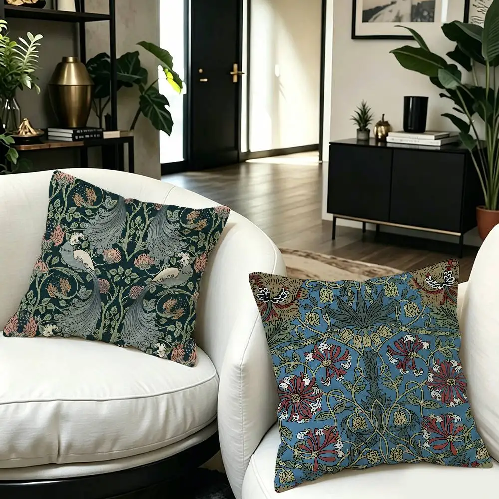 William Morris Pillow Cover for Bedroom Room and Living Room Sofa Decorative Cushion Cover