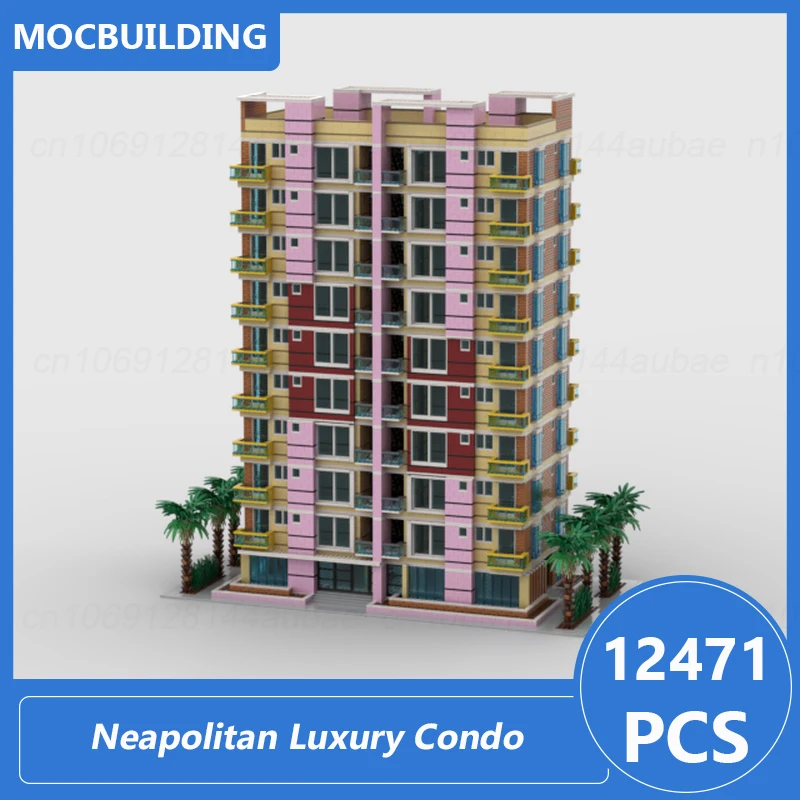 

Роскошные Строительные блоки Moc Neapolitan, модель для самостоятельной сборки, рандомная архитектура, Обучающие игрушки, подарки, 12471 шт.