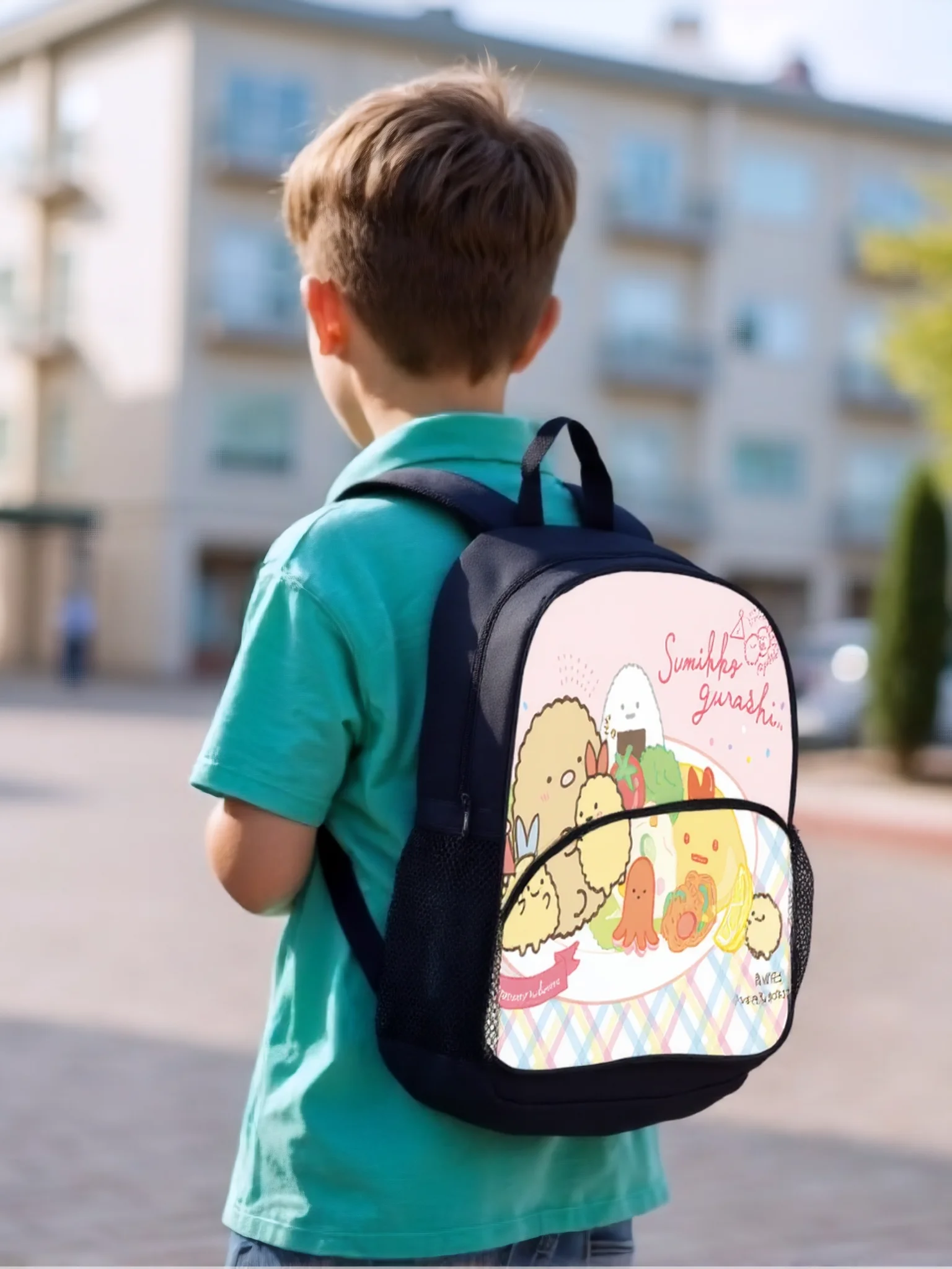 

Sumikko Gurashi Student Large Backpack-Multifunction Lightweight Book Bag-Trendy Daypack for School