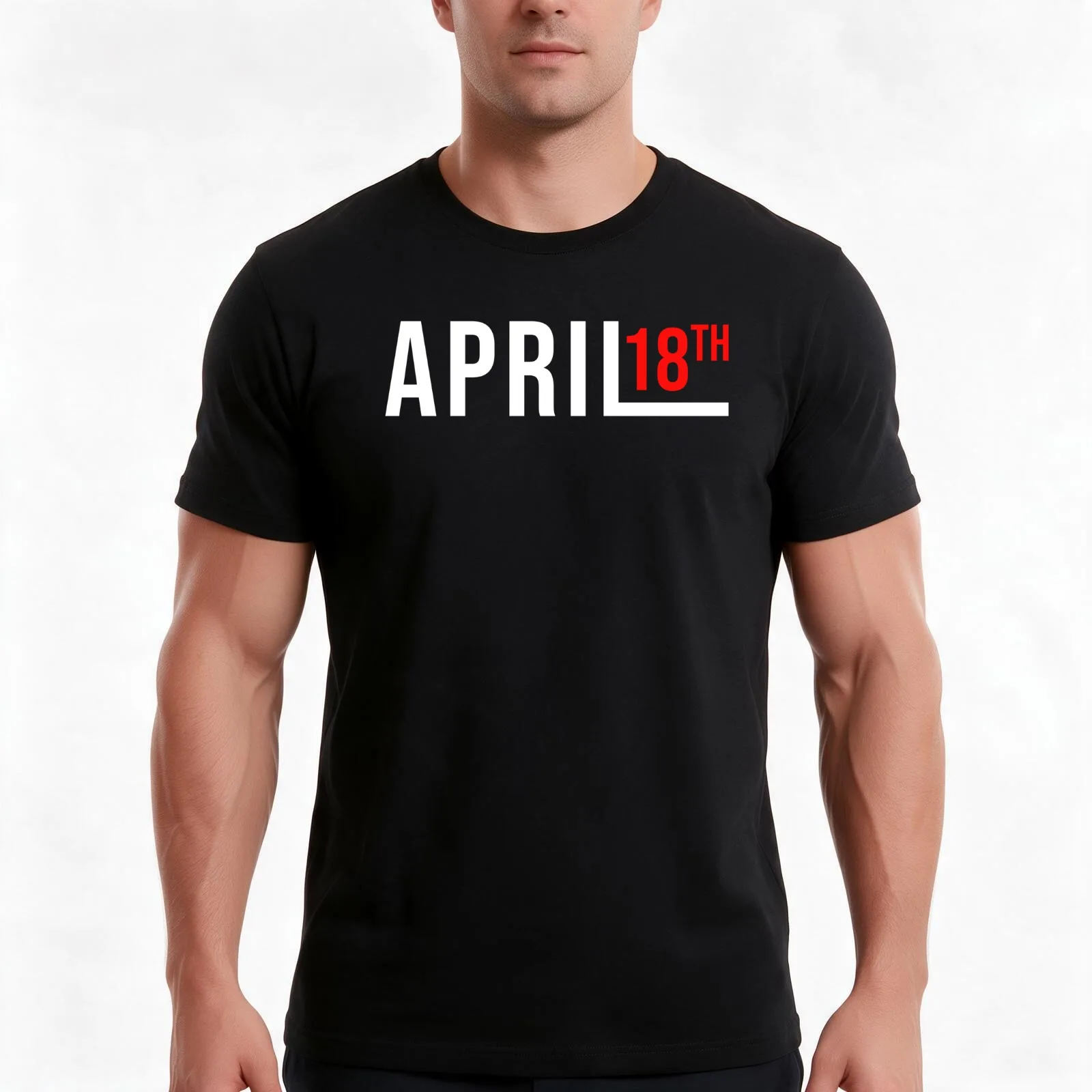 Jim Jefferies April 18th T-Shirt, Summer Casual Cotton Tee, Oversized Streetwear Tops, Vintage Graphic Print, Unisex Men Women