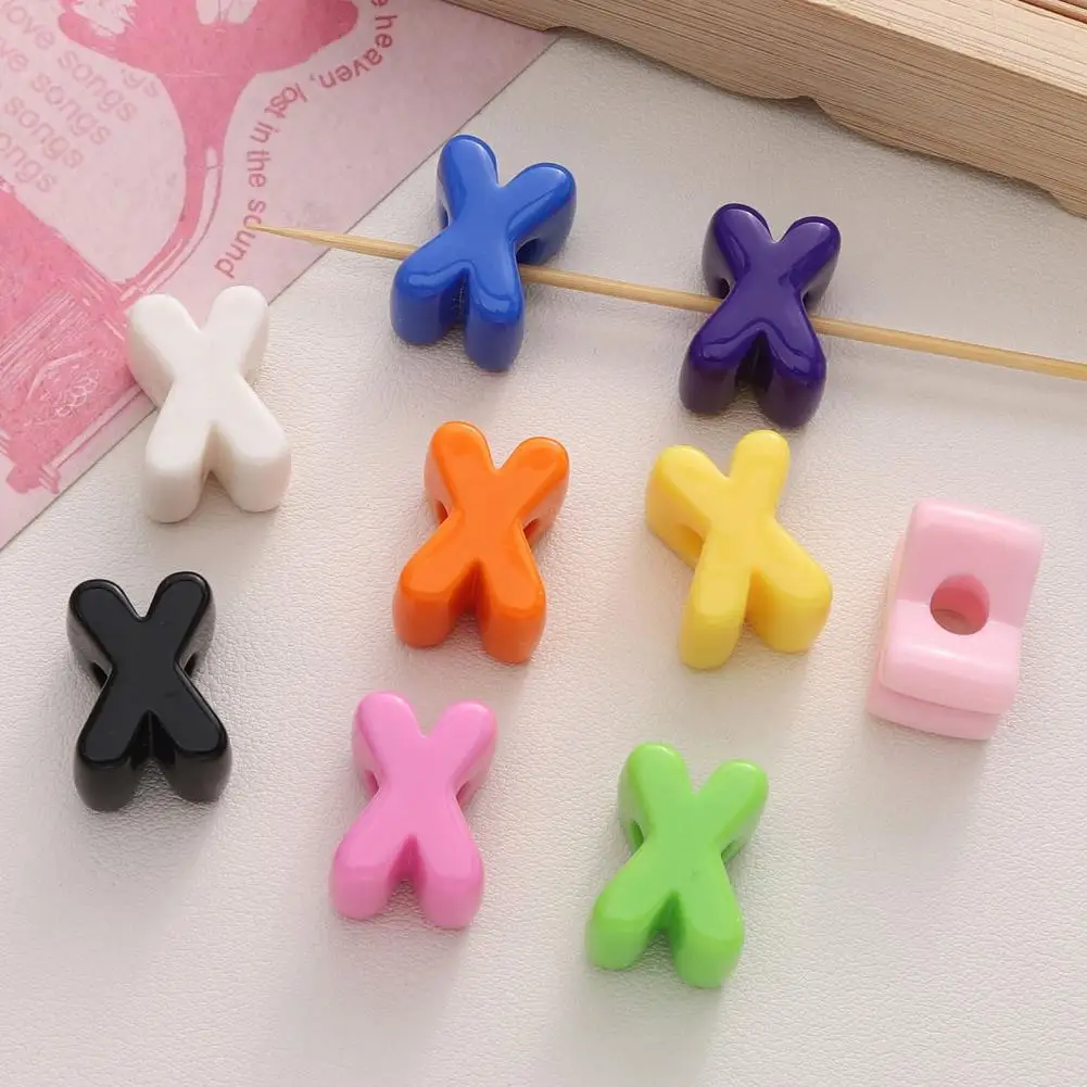 Jewelry Making Alphabet Beads 10pcs Diy Acrylic Bubble Letter Beads Colorful Alphabet Spacer Beads for Jewelry Making Keychain