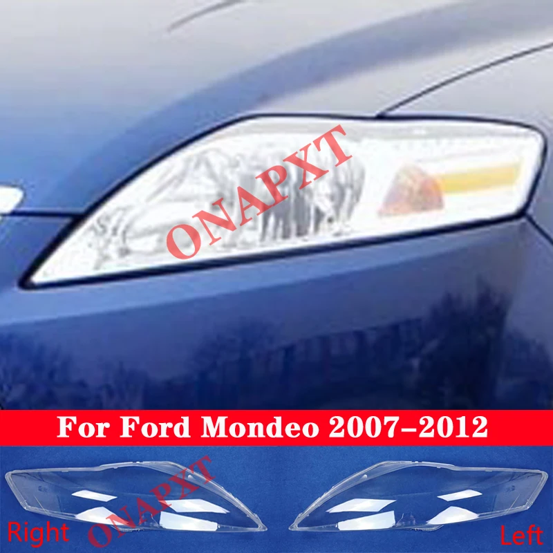 

Крышка передней фары автомобиля для Ford Mondeo 2007-2012, колпачки для освещения, прозрачный абажур, стеклянный корпус линзы