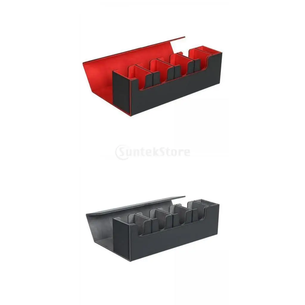 

2 Sets Card Deck Box Storage Holder Cards Case Display Collectible TCG