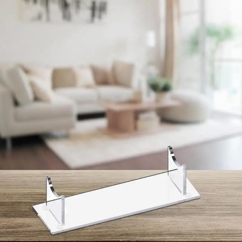 3xUF -Satz von 2 klaren Acrylständer für leichte Schwerter und Sammlerstücke mit Strudy Black Base