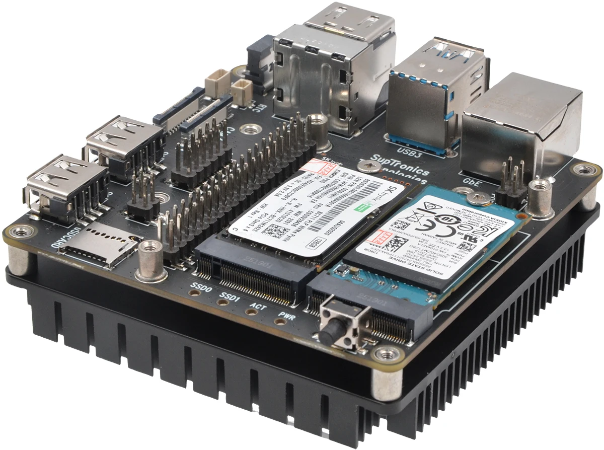 Raspberry Pi CM5 IO board Zero Noise-Superior Cooling-Passive Design X1507