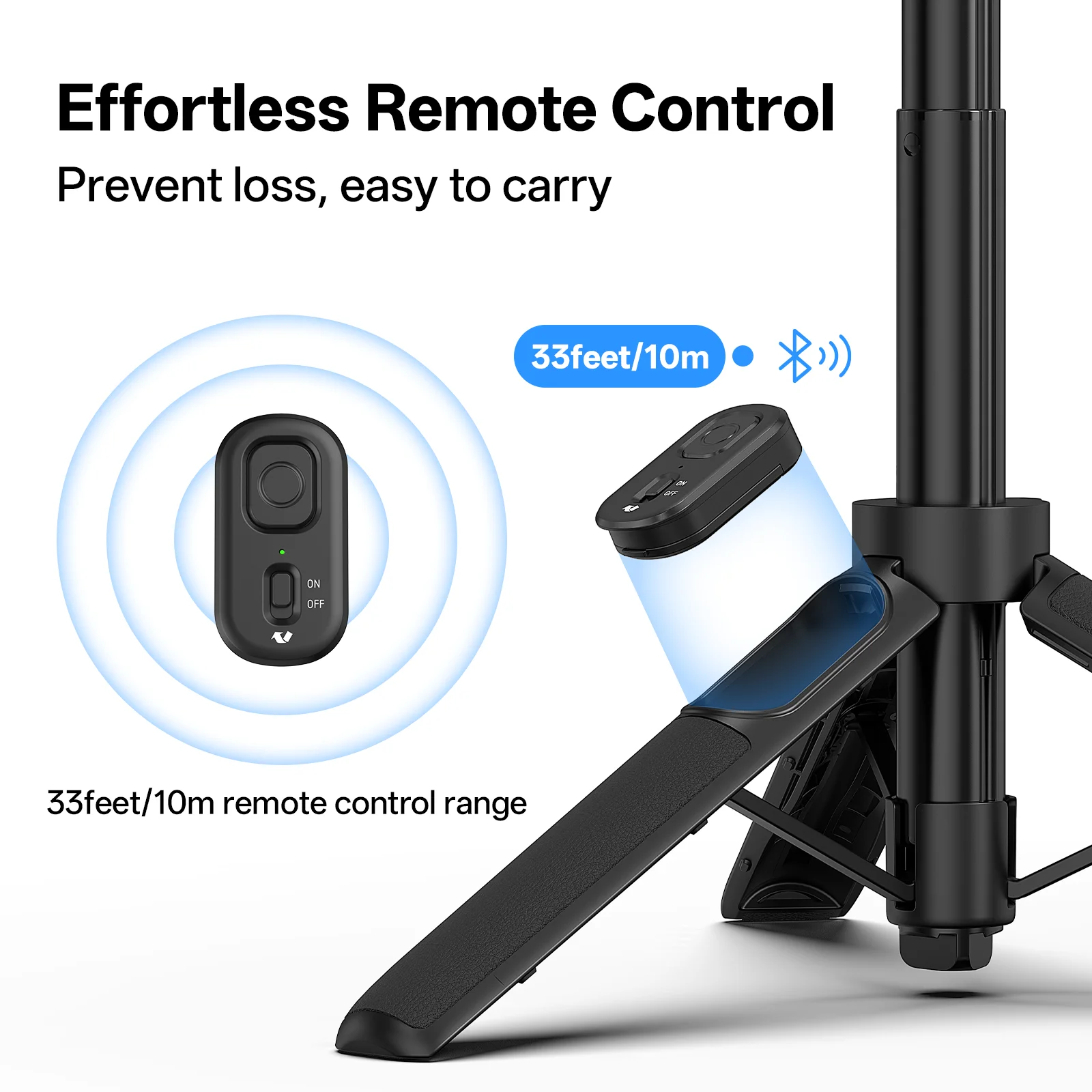 VRIG MagSafe Selfie Stick Tripod Bluetooth Remote Aluminum 360° Rotation Portable Detachable for iPhone 17/16/15/14/13 Pro Max