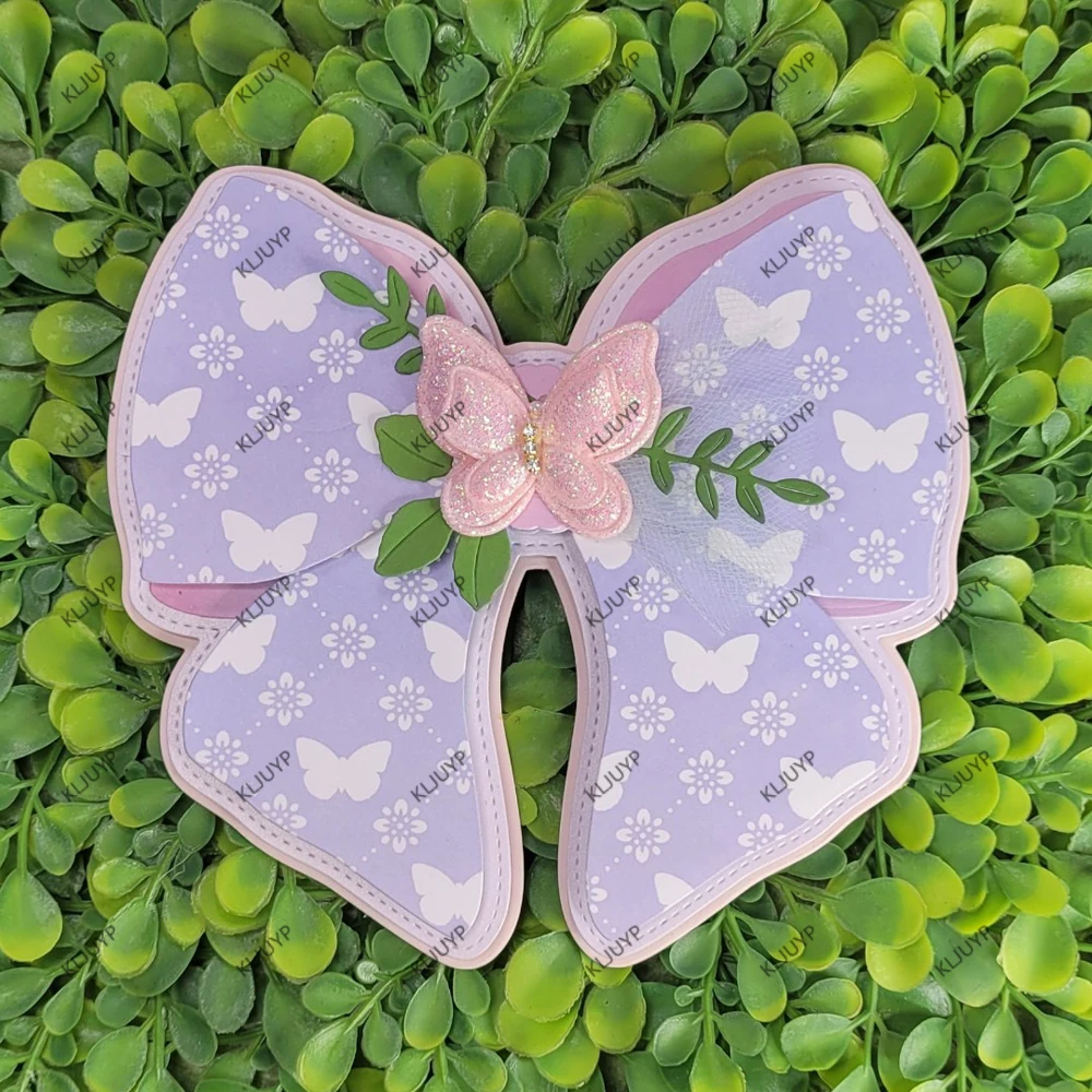 KLJUYP Large Bow Mini Album Metal Cutting Dies Stencils for DIY Scrapbooking/album Decorative Embossing DIY Paper Cards - view 3